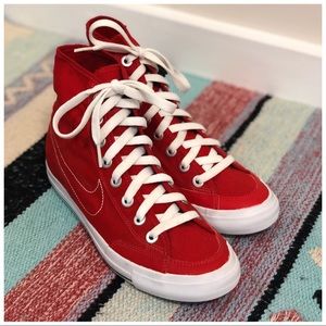 Red Nike High Tops